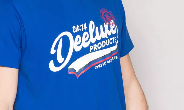 T-shirt Homme Deeluxe - Taille L - Couleur Marine - 100% Coton - Occasion Très Bon état (souvent Porté)