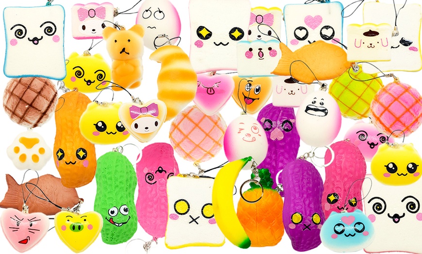 Image 2: 10 or 20 Assorted Squishy Charms