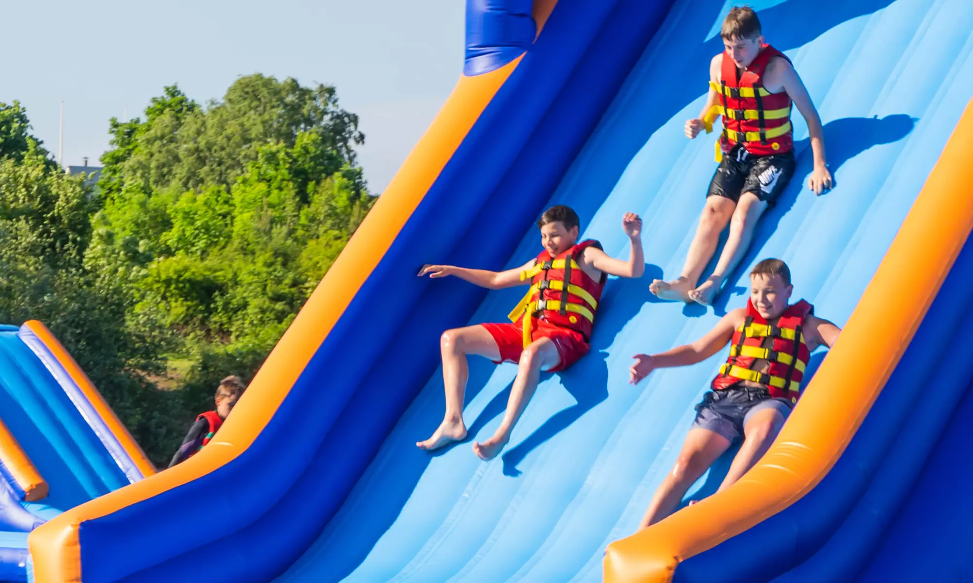 Enjoy Inflatable Aqua Park Entry on an Idyllic Lake in Essex