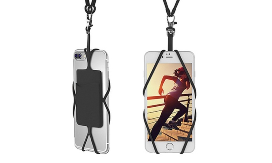 Image 4: Smartphone Lanyard Case