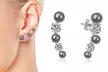 1 ou 2 boucles d'oreilles Philip Jones avec cristaux, coloris au choix - Image 2