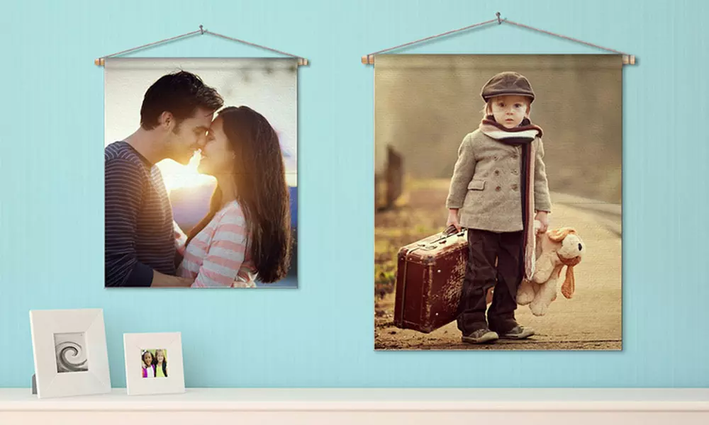 Personalized Photo Tapestry (Up to 86% Off). Seven Sizes Available. - Primary Image