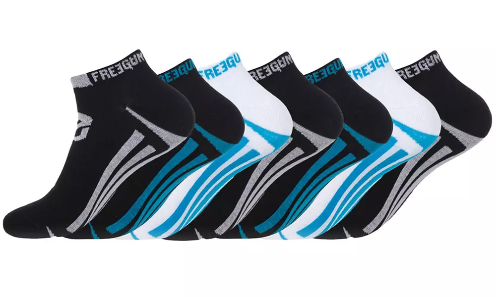 Lot de 7 paires de chaussettes courtes Freegun, taille au choix - Primary Image