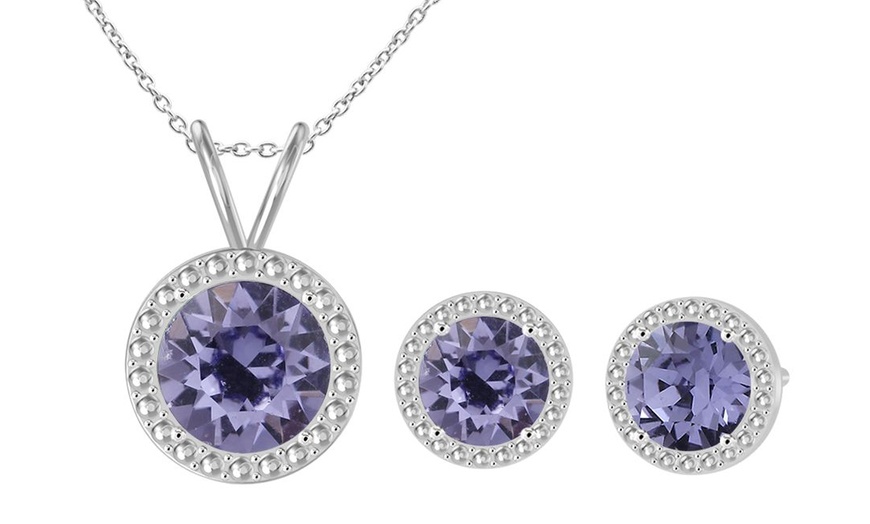 Image 36: Birthstone Set with Austrian Crystals