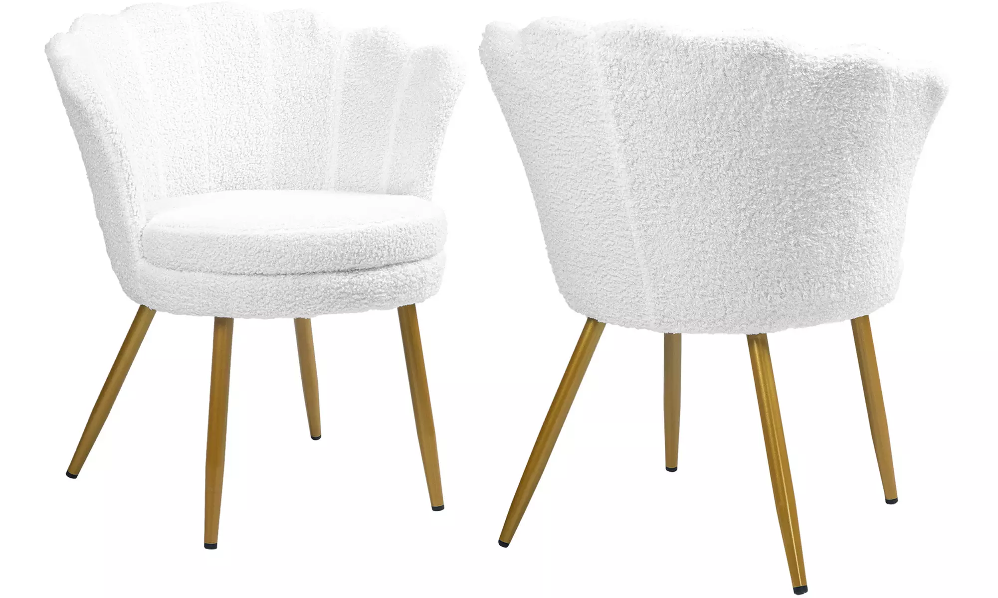 Poltrona in velluto a conchiglia