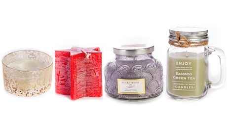 Set di candele profumate disponibili in varie fraganze