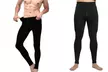 Pack de 3 collants thermiques noirs pour hommes - Image 3