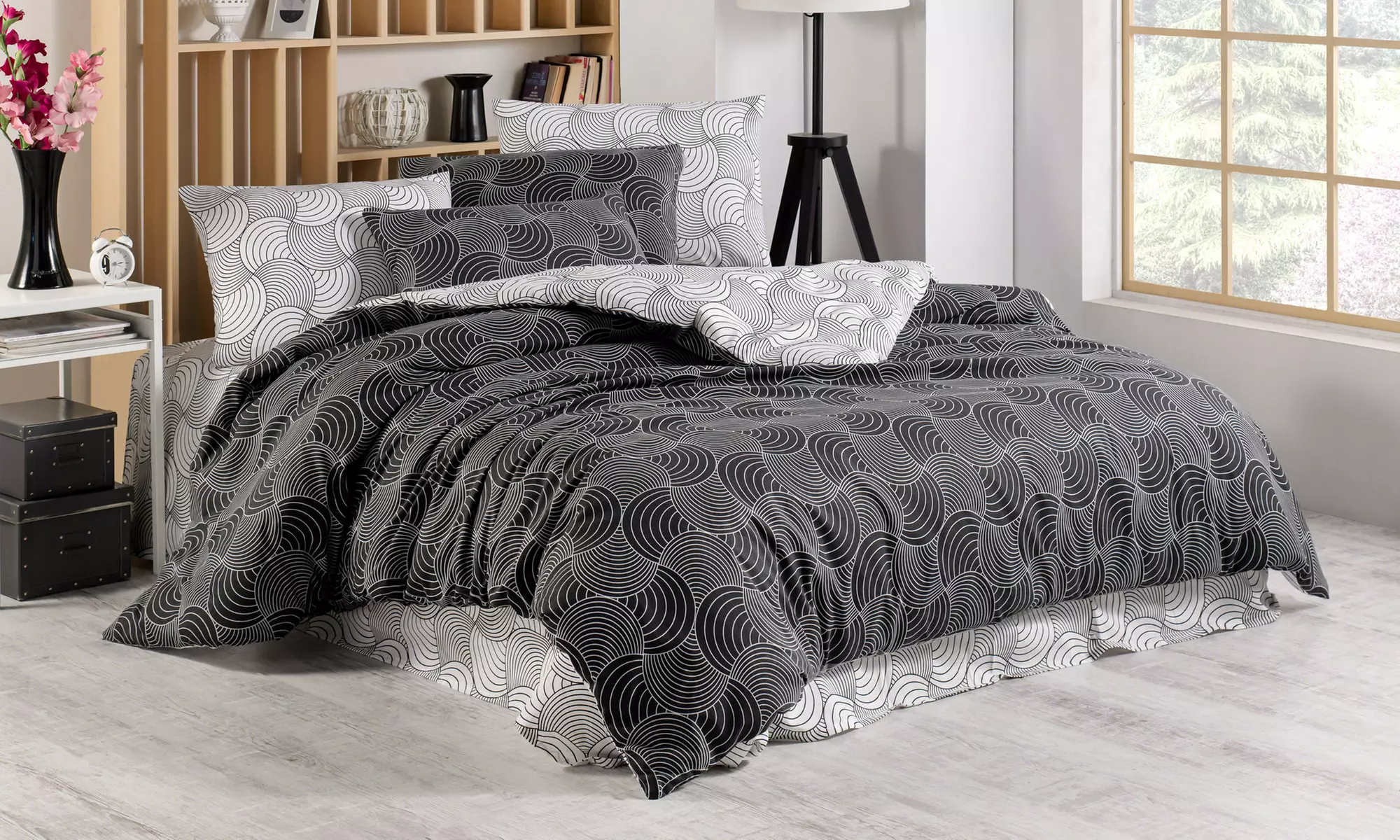 Ensemble housse de couette avec 2 taies d'oreiller