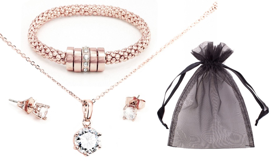 Image 5: A-Grade Aurora Jewellery Set Made with Crystals from Swarovski®