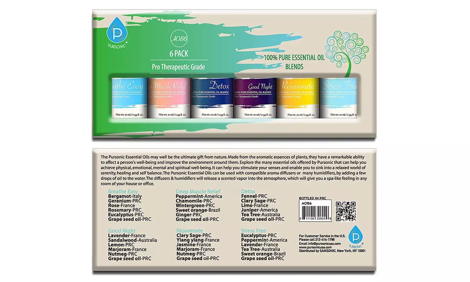 Aromatherapy Essential Oils Gift Sets (6-Piece) - Second Medium