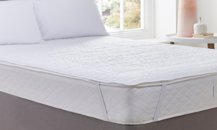 silentnight quilted mattress protector plus white double