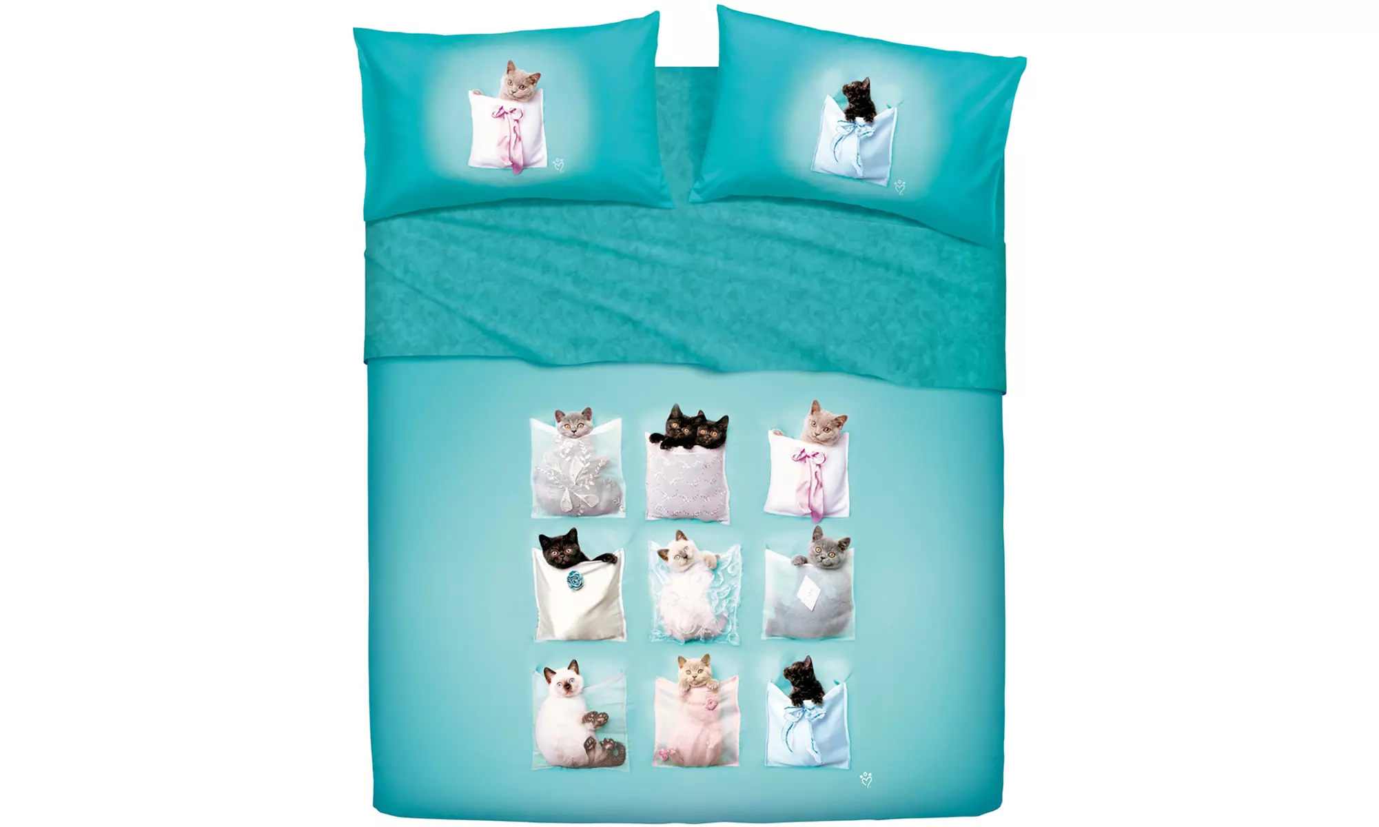 Completo letto in stampa digitale Made in Italy Bassetti