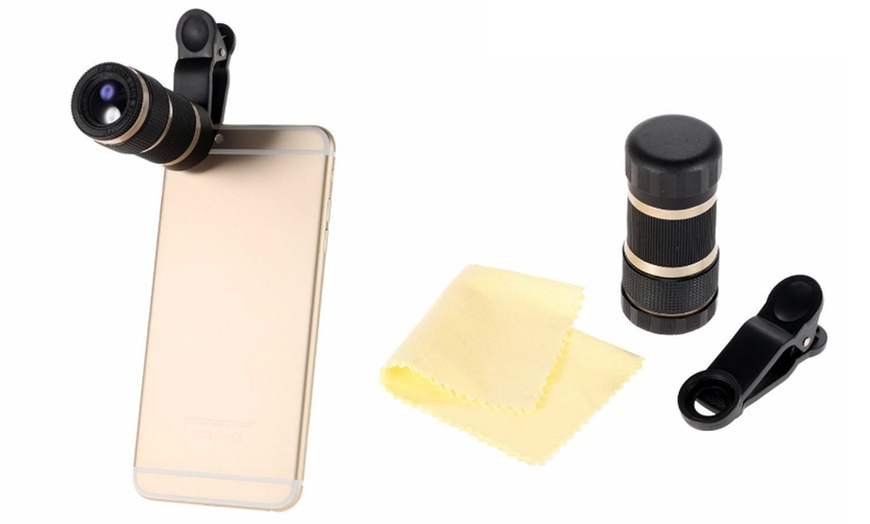 Image 4: 11-Pc Phone Camera Accessory Kit