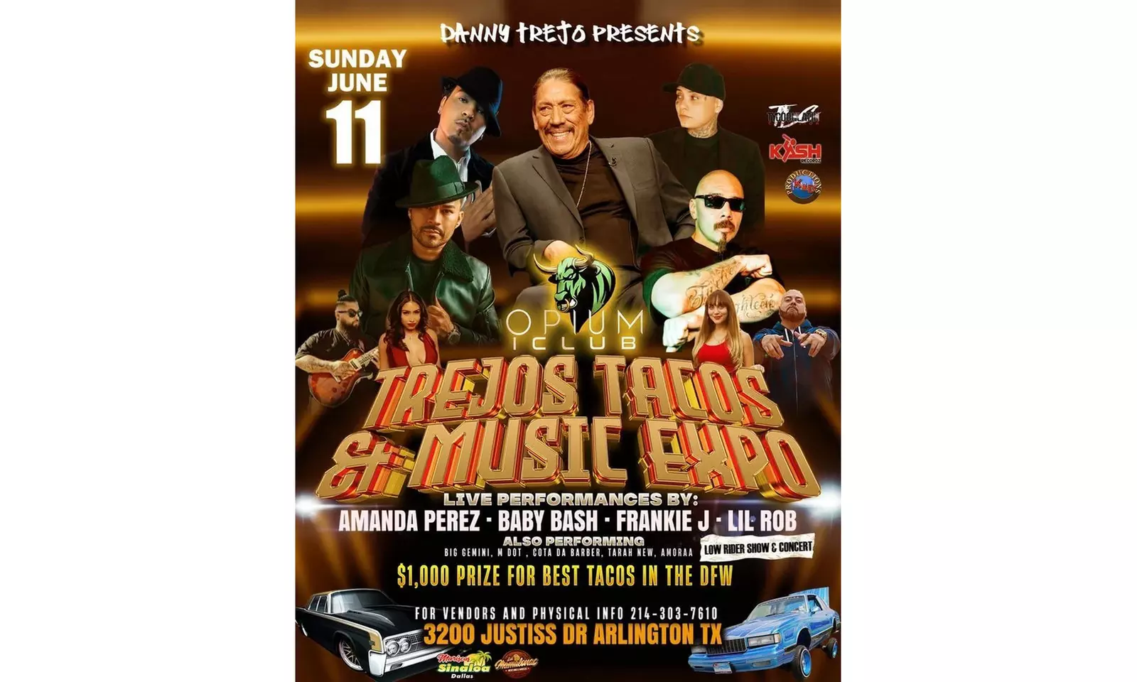 Tacos Festival Admission for One, Two, or Four at Danny Trejo Tacos Festival (Up to 31% Off) - Primary Image