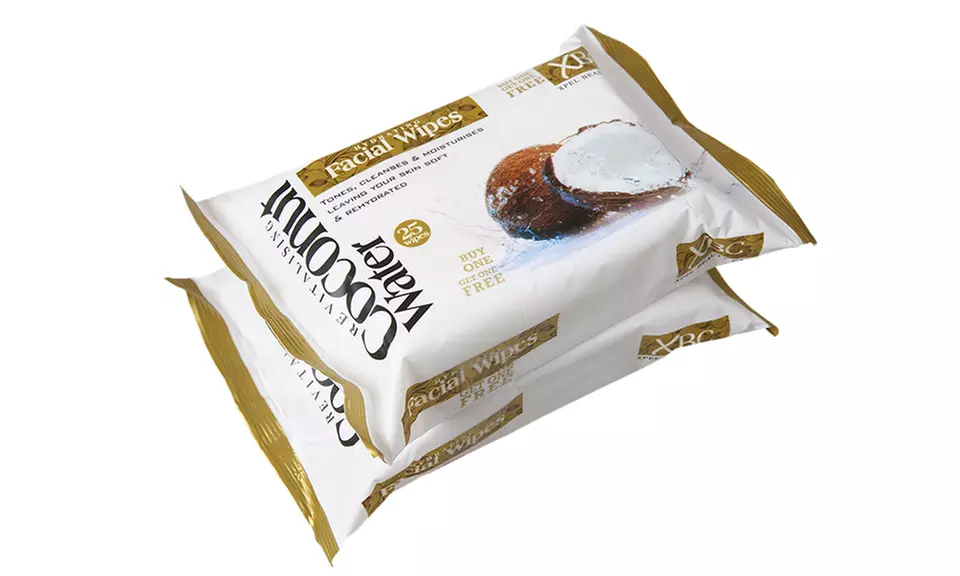 5, 10 ou 15 paquets de lingettes à l'eau de coco - Primary Image