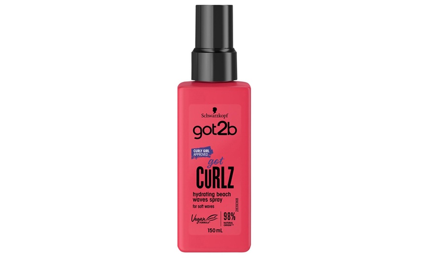 Image 2: Schwarzkopf Got2b Got Curlz Hydrating Beach Curly Waves Hair Spray