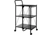 Rectangular Folding Kitchen Trolley in Black or White - Image 4