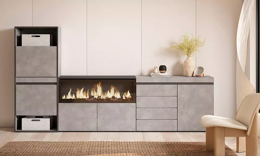Scarpiera, Credenza, Camino elettrico