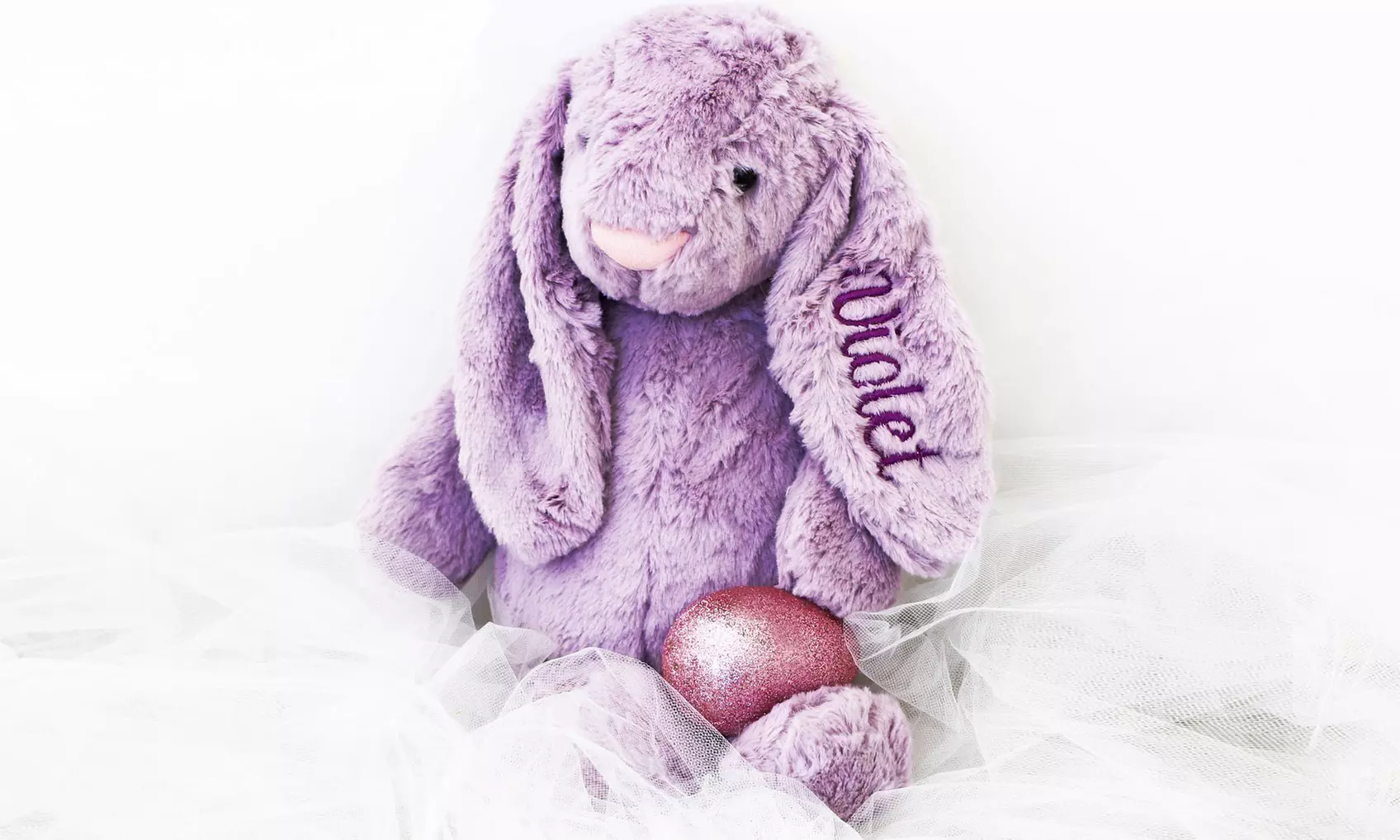 Custom Embroidered Plush Bunny from VioletFox (Up to 37% Off) - Primary Image