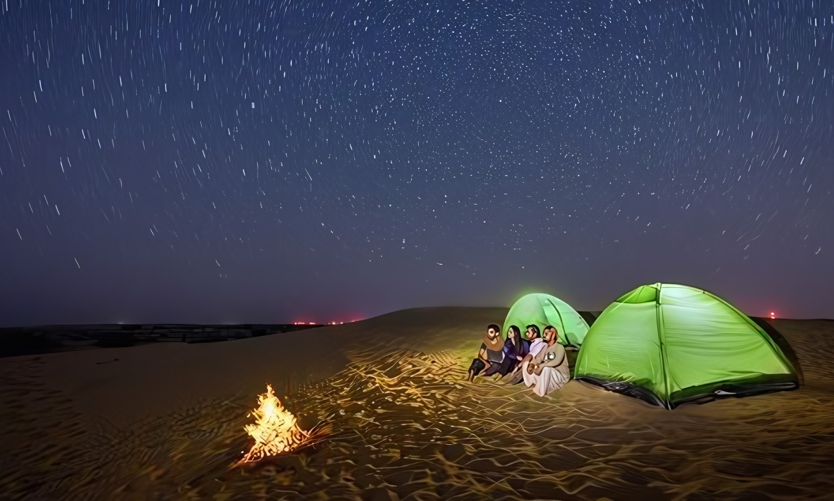 Overnight Central/Home or Hotel Pick Up Desert Safari Dinner and More