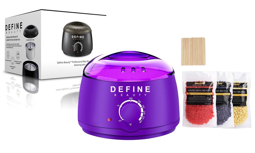 Image 2: Electric Wax Warmer with Wax Beans and Applicator Sticks