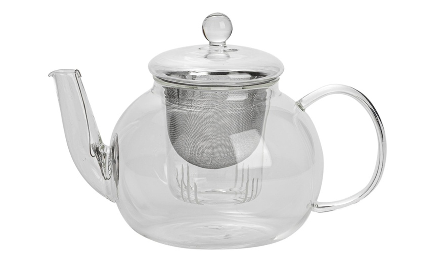 Image 14: Transparent Design Stainless Steel Infusion Chamber Teapot