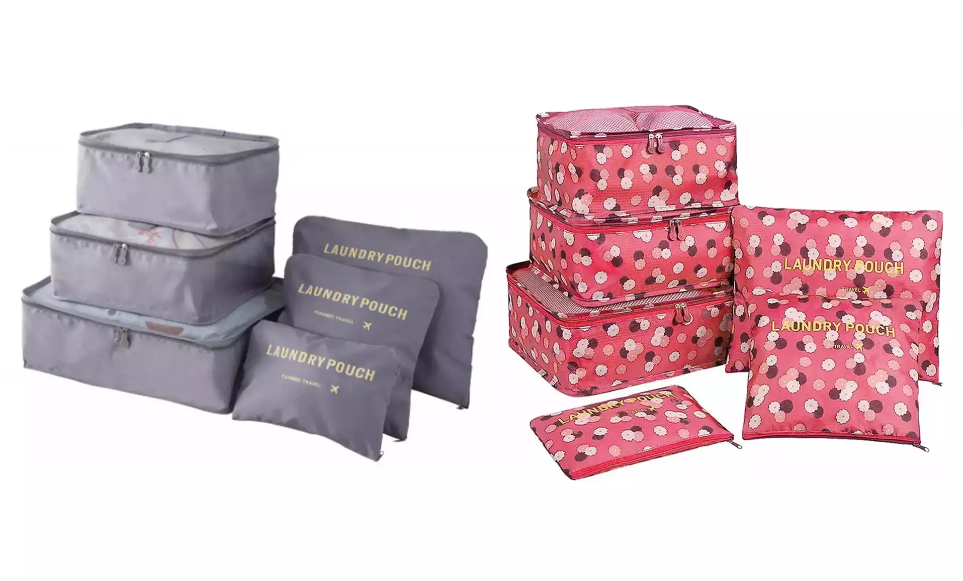 1x oder 2x 6er-Set Gepäck-Organizer