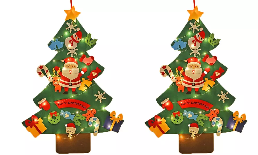 Sapin de Noël mural à faire soi-même