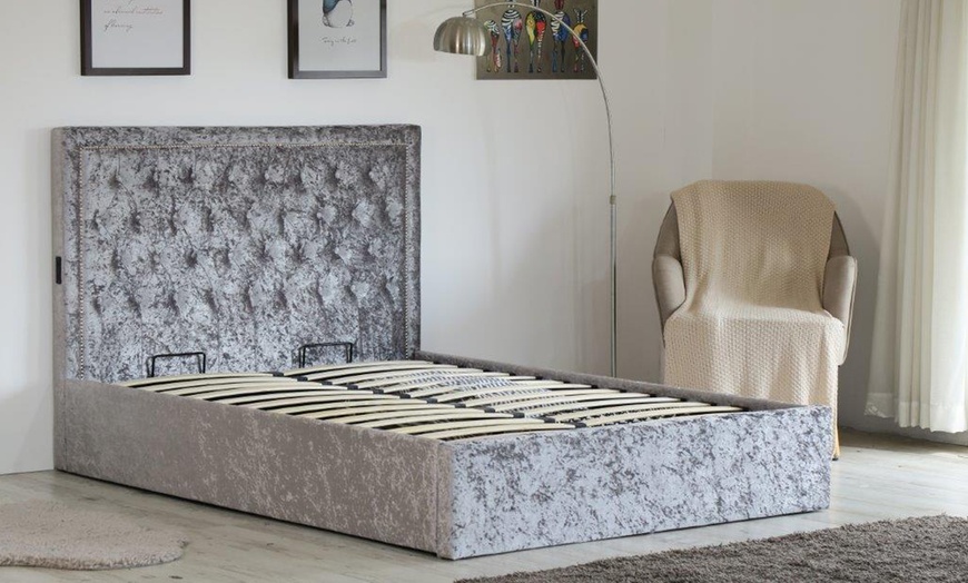 Image 3: Upholstered Ottoman Bed