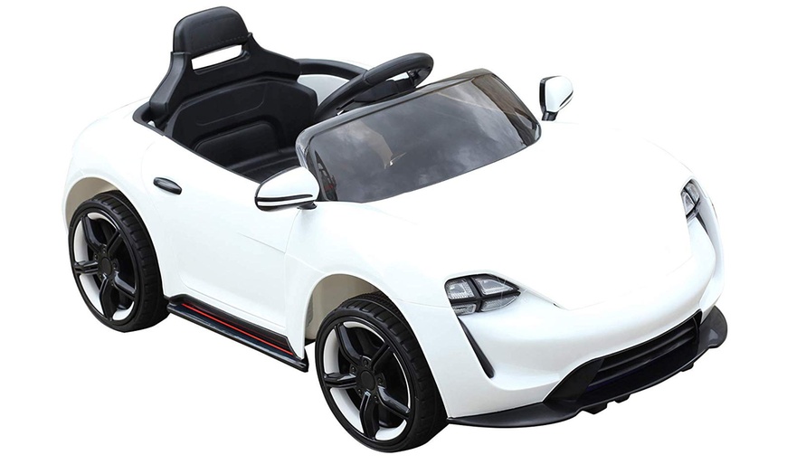 Image 3: HomCom Kids' Electric Ride-On Car