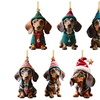 Image 5: 14-Piece Dachshund Dog Christmas Ornaments Set
