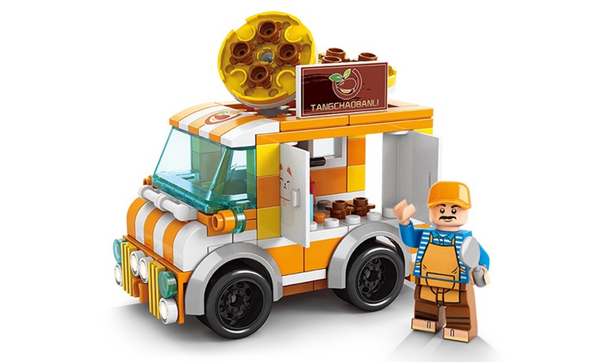 Image 2: Mini Food Car Building Blocks Collection