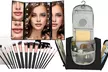 Holiday Gift Set: Makeup Brushes, Toiletry Organizer Bag, and LED Mirror - Second Medium