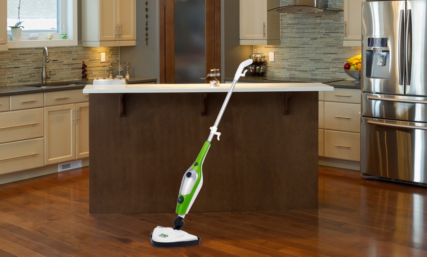 Image 1: 10-in-1 Steam Mop + 2 or 5 Pads