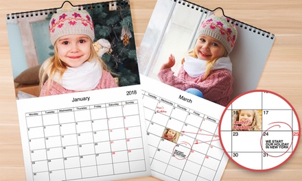 Personalised A3 Wall Calendar - Printerpix | Groupon