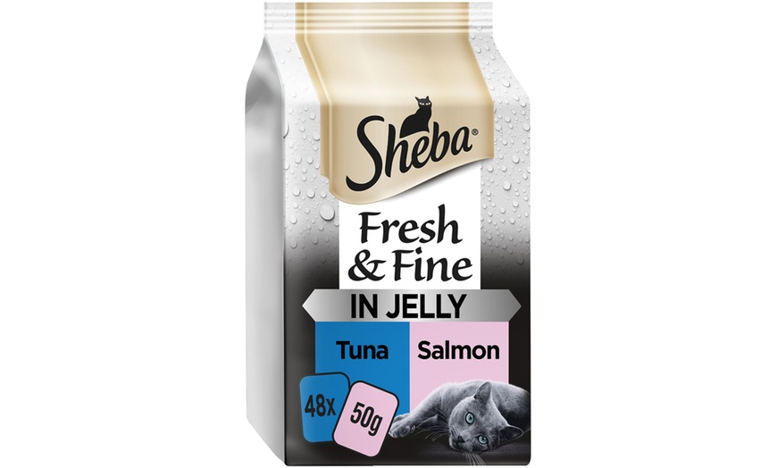 Image 14: 48 or 96 Sheba Fresh Fine Cat Food Pouches