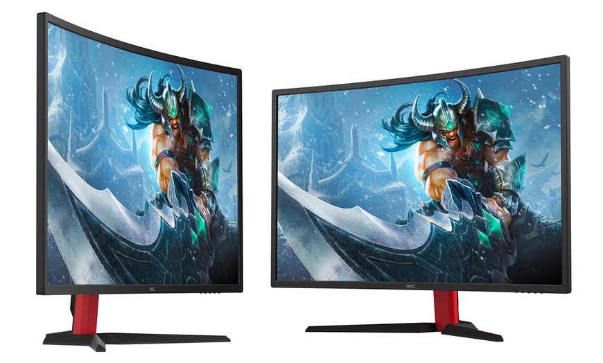 Image 2: HKC 27-inch Curved gaming-monitor