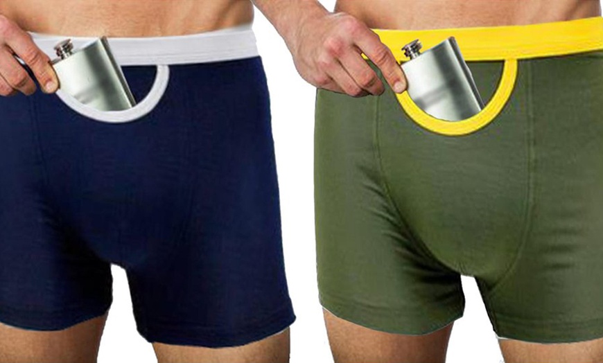 Image 6: Men's Pocket Boxer Briefs