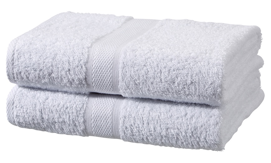 Image 10: Cotton 500GSM Bath Sheet Set