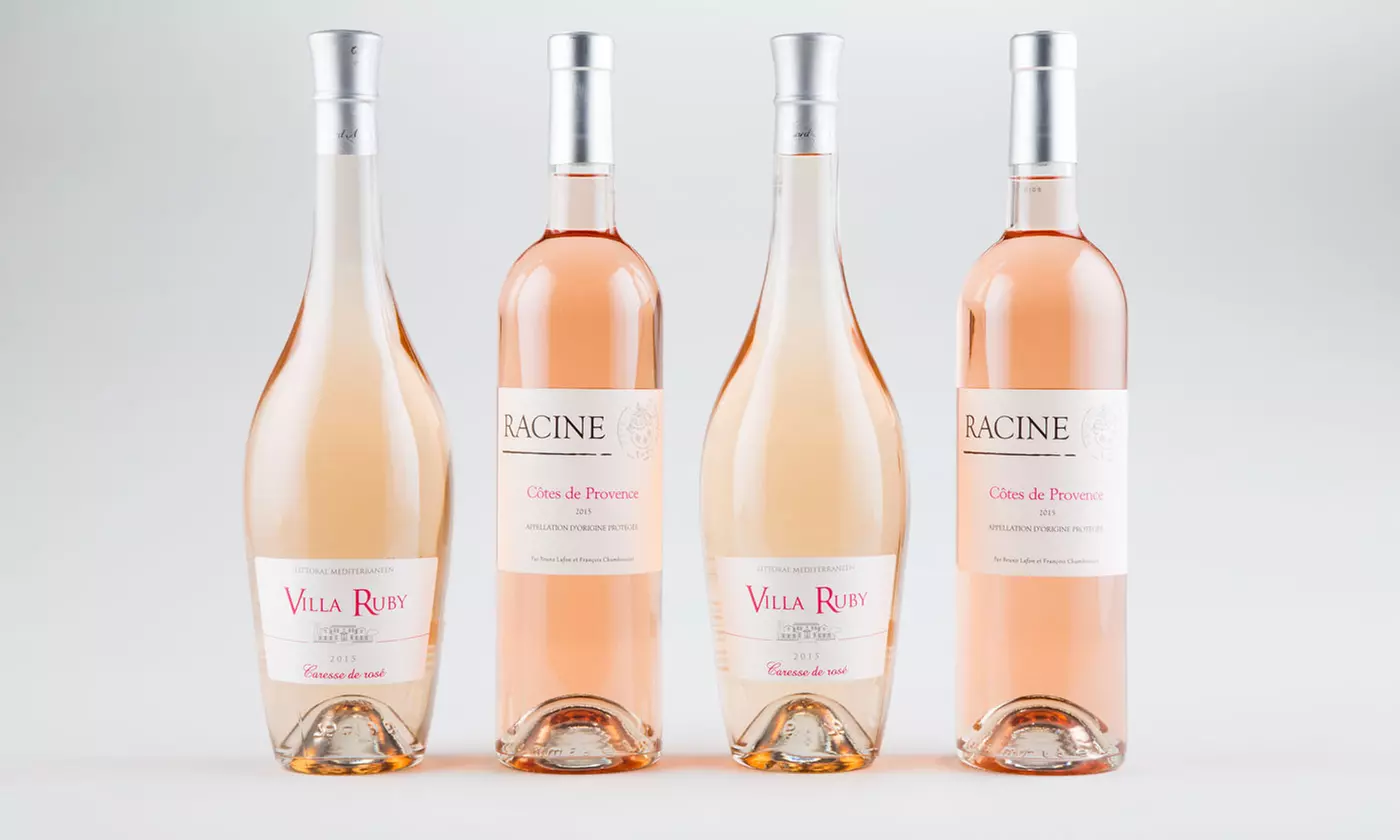 $59 for Four Bottles of Award-Winning French Rosé with Shipping Included from Heartwood & Oak ($114.91 Value) - Primary Image