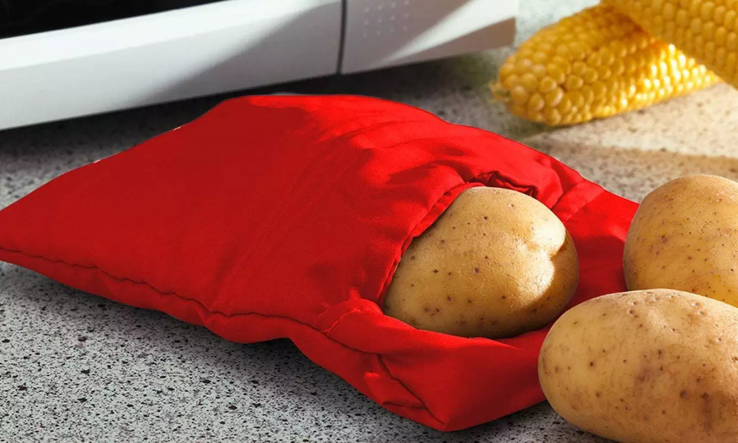 Sachets pour pommes de terre au micro-ondes, lot de 2 sachets réutilisables pour cuisson au micro-ondes,rouge (25 x 18,5 cm) | Leroy Merlin Sachets pour pommes de terre au micro-ondes, lot de 2 sachets réutilisables pour cuisson au micro-ondes,rouge (25 x 18,5 cm) | Leroy Merlin