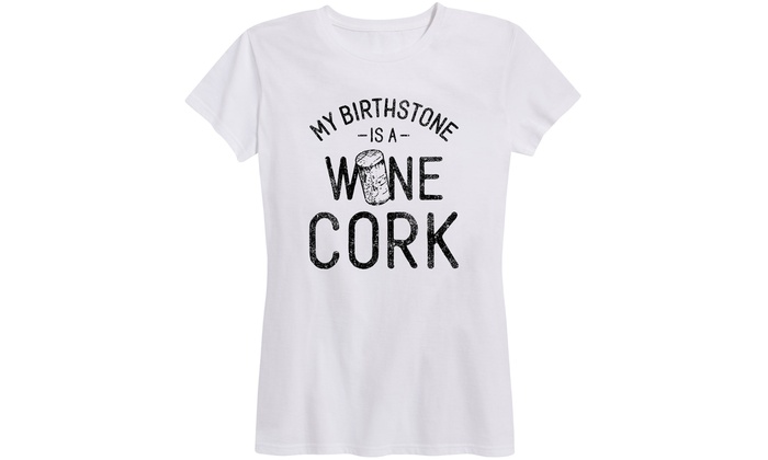 Up To 20% Off on Women's Wine-Themed Print Tee | Groupon Goods