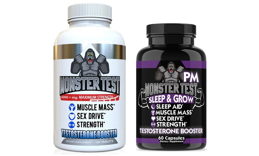 Monster Test Testosterone Booster Plus Monster Pm Sleep Aid Groupon