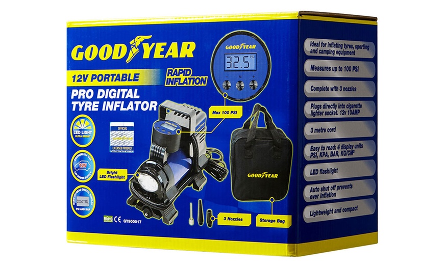 Image 8: Goodyear Digital Tyre Air Compressor