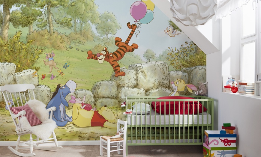 Image 1: Disney Winnie the Pooh Mural