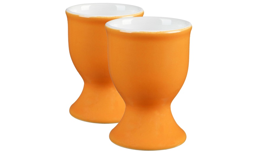 Image 6: Two-Pack of Argon Tableware Coloured Ceramic Egg Cups