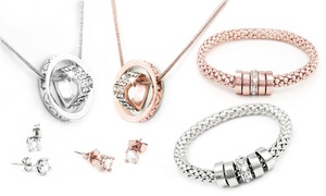 Three-Piece Jewellery Set Made with Crystals from Swarovski®