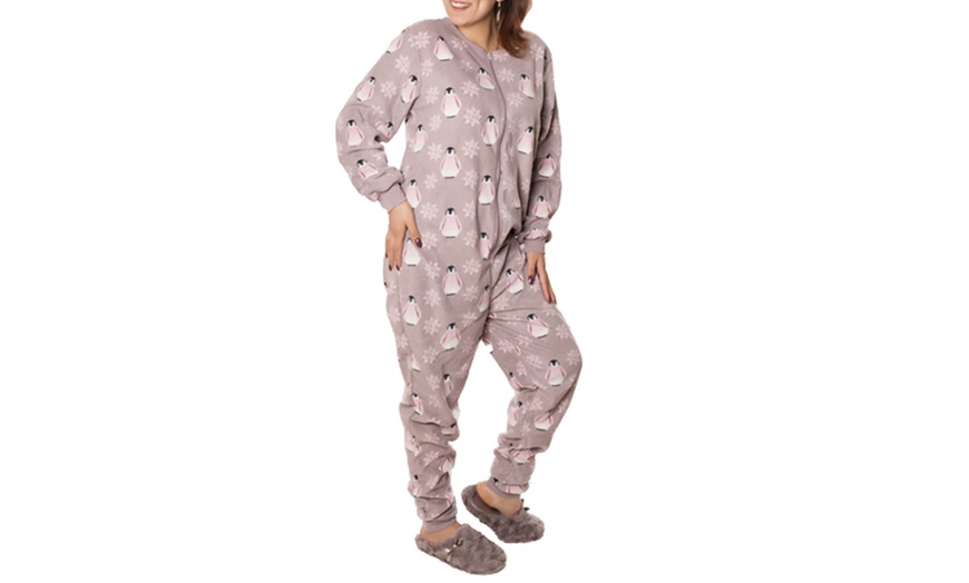 Image 2: Women's Fleece Onesie