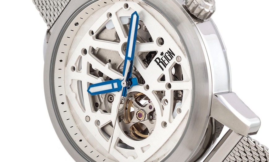 Image 3: Reign Automatic Skeleton Watch
