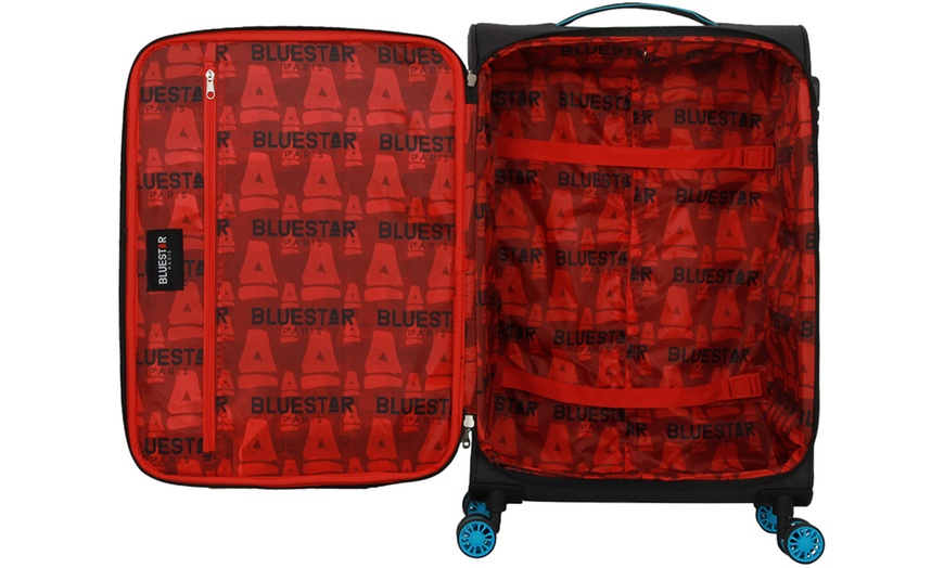 Image 5: Blue Star Three-Piece Luggage Set